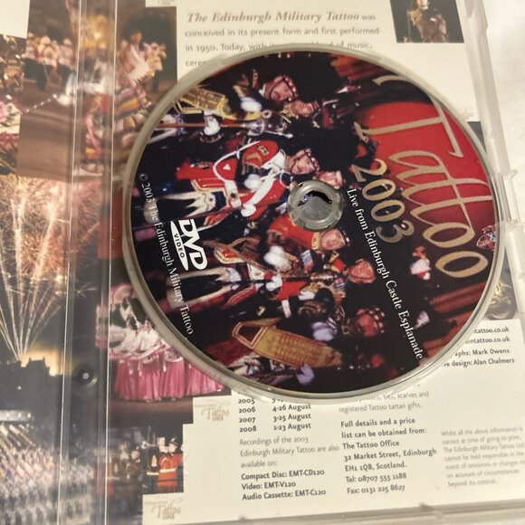 Edinburgh Military Tattoo 2003 DVD Live From Edinburg Castle Esplanade Video - Picture 5 of 5